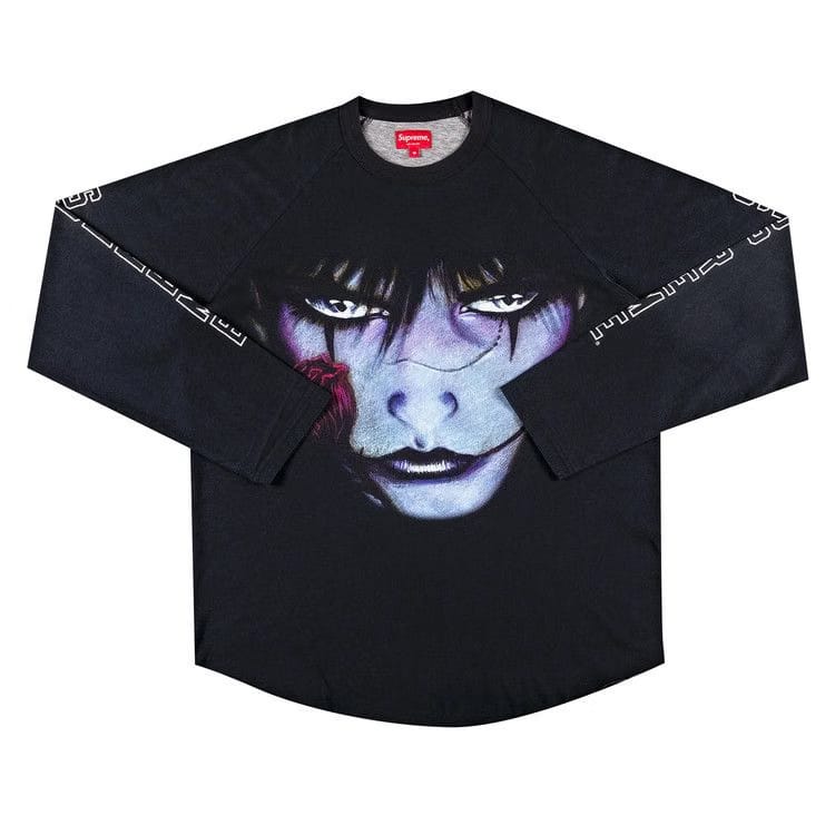 Supreme x The Crow Raglan Long-Sleeve Top Black Eyes