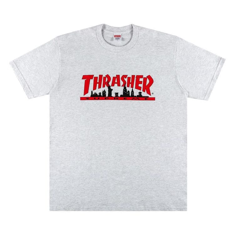 Supreme x Thrasher Skyline T-Shirt Ash Grey