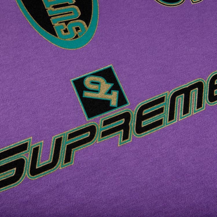 Supreme Multi Logos T-Shirt Purple