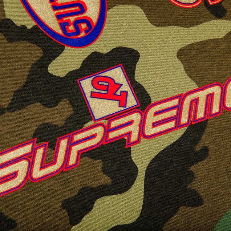Supreme Multi Logos T-Shirt Woodland Camo