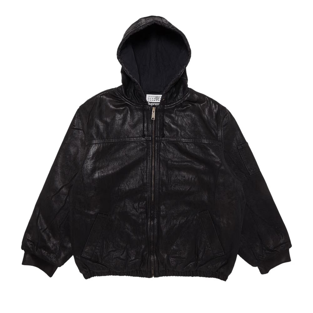 Supreme x MM6 Maison Margiela Foil Hooded Work Jacket Black