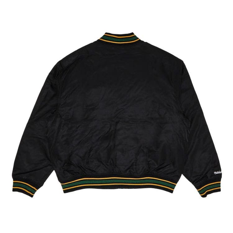 Supreme x Mitchell & Ness Camo Logo Varsity Jacket Black