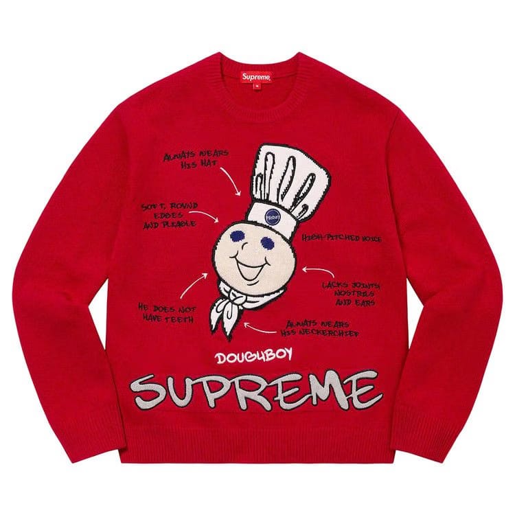 Supreme Doughboy Sweater Red