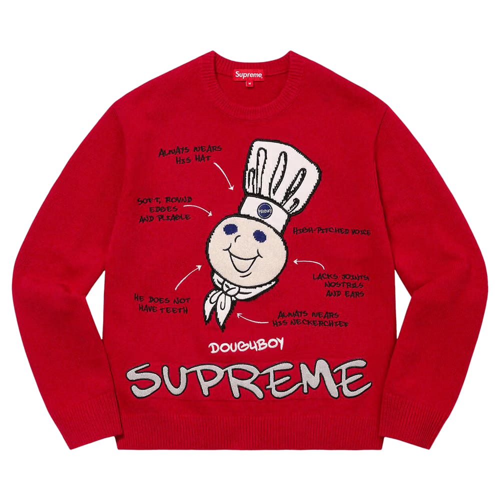 Supreme Doughboy Sweater Red