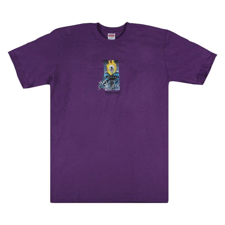 Supreme Ghost Rider T-Shirt Purple