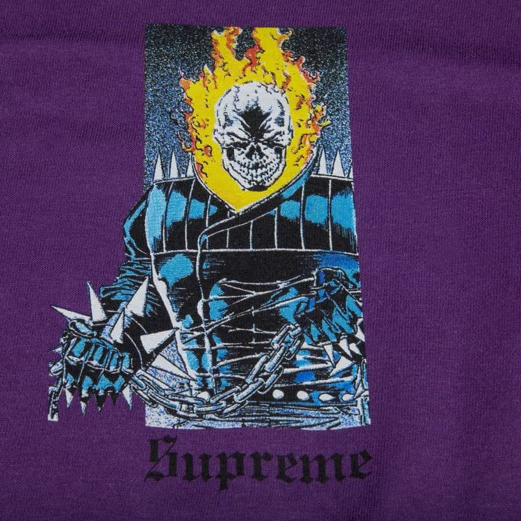 Supreme Ghost Rider T-Shirt Purple