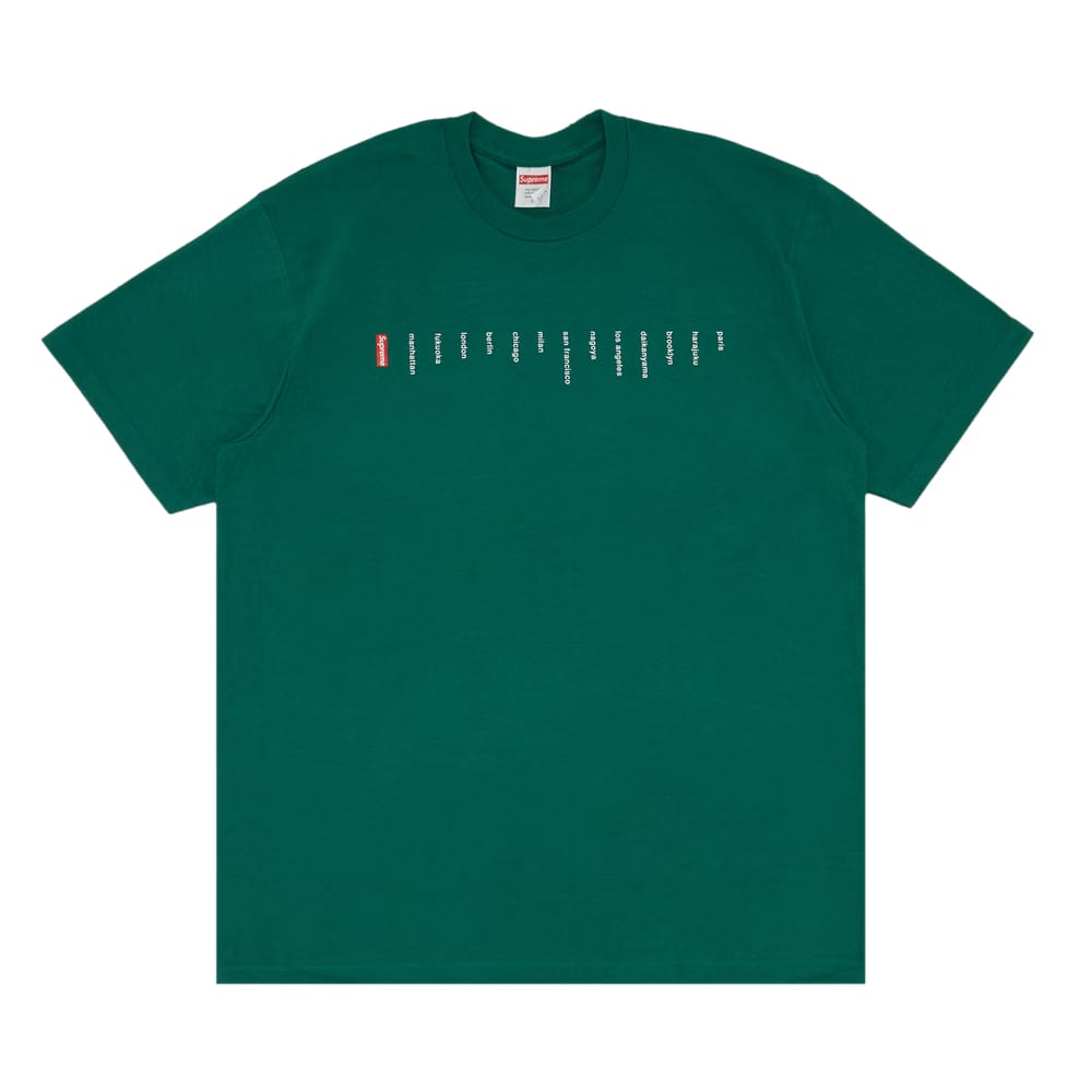 Supreme Location T-Shirt Light Pine