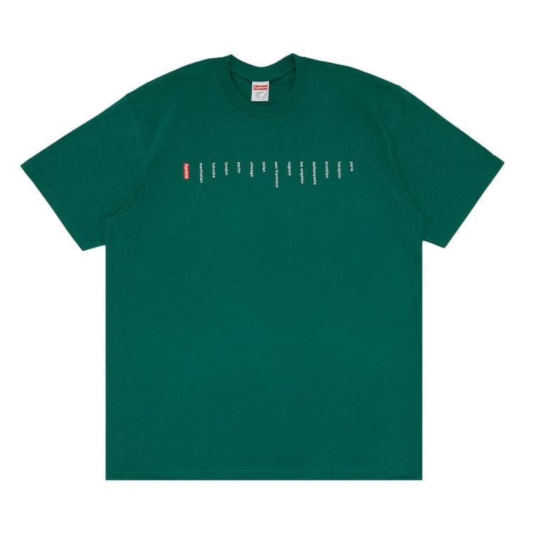 Supreme Location T-Shirt Light Pine