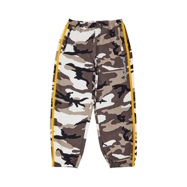 Supreme Contrast Zip Warm Up Pant Snow Camo