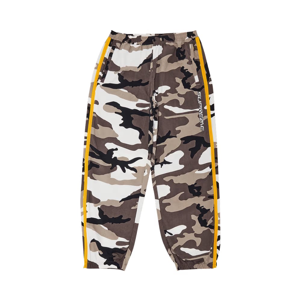 Supreme Contrast Zip Warm Up Pant Snow Camo
