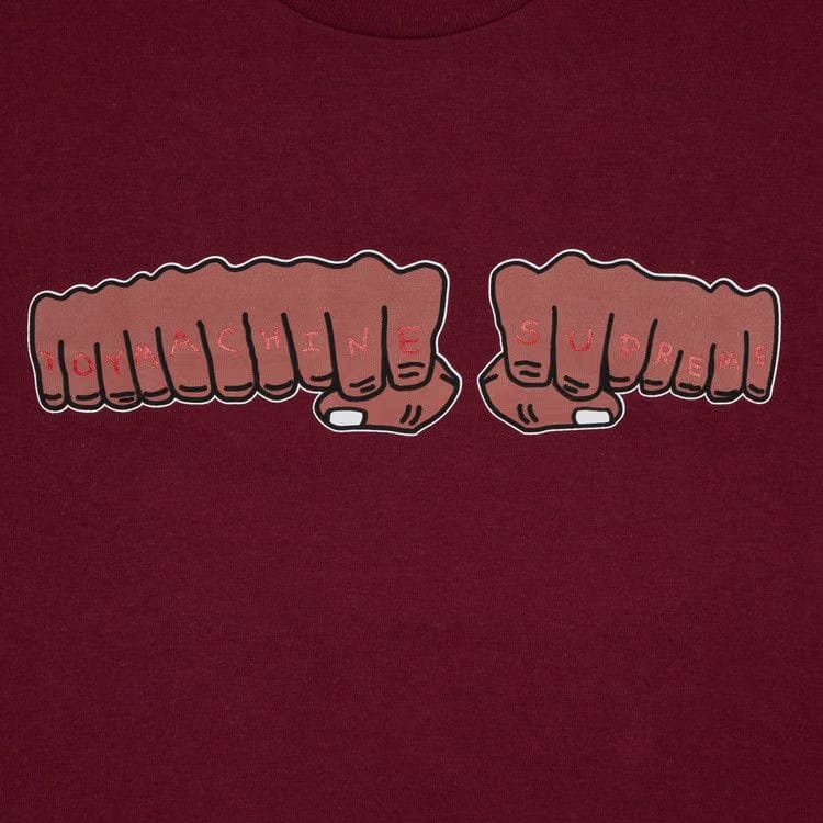 Supreme x Toy Machine Fist T-Shirt Cardinal