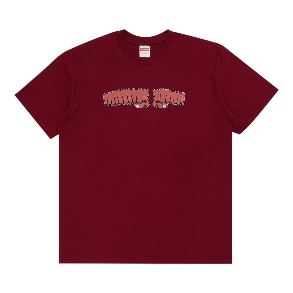 Supreme x Toy Machine Fist T-Shirt Cardinal