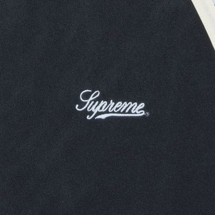Supreme Terry Raglan Shorts-Sleeve Top Navy