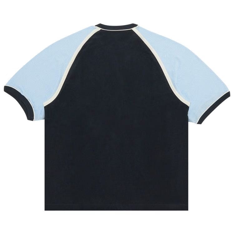 Supreme Terry Raglan Shorts-Sleeve Top Navy