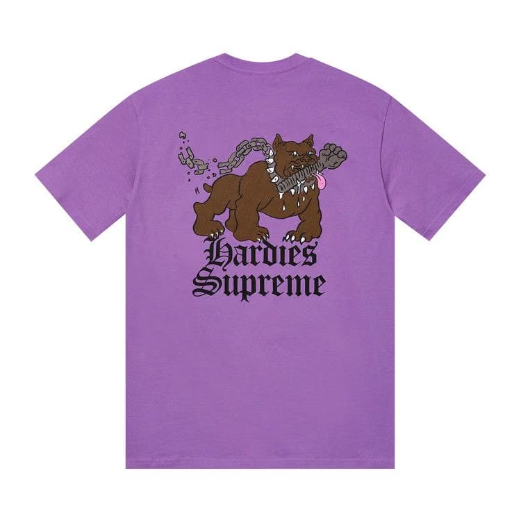 Supreme x Hardies Dog T-Shirt Purple