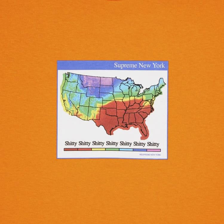 Supreme Weather T-Shirt Orange