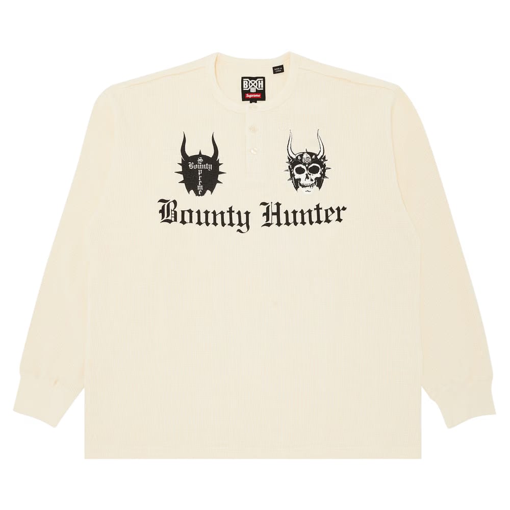 Supreme x Bounty Hunter Thermal Henley Long-Sleeve Top Natural