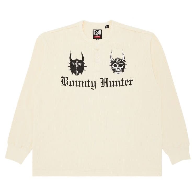 Supreme x Bounty Hunter Thermal Henley Long-Sleeve Top Natural