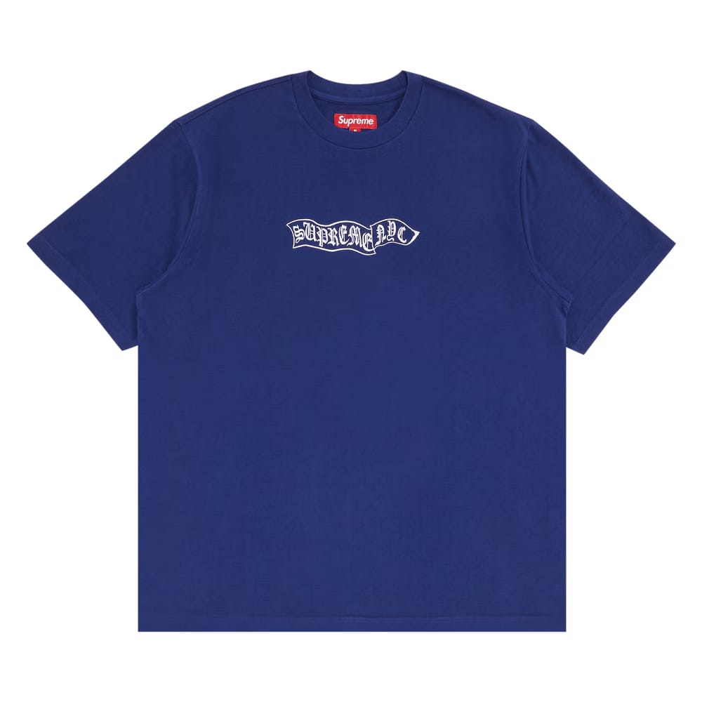 Supreme Banner Shorts-Sleeve Top Dark Royal