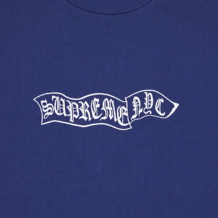 Supreme Banner Shorts-Sleeve Top Dark Royal