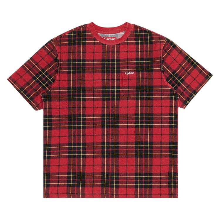 Supreme Shorts-Sleeve Pocket T-Shirt Plaid