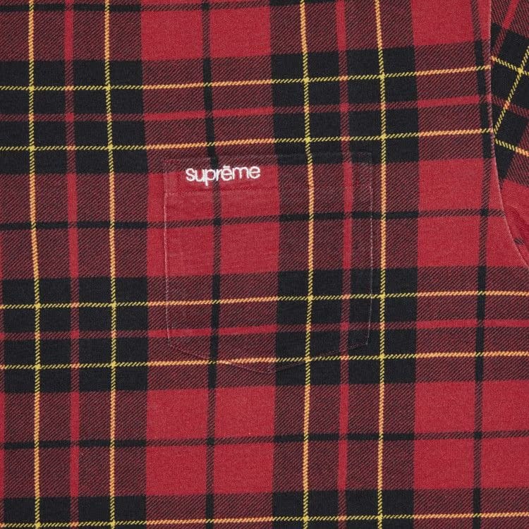 Supreme Shorts-Sleeve Pocket T-Shirt Plaid