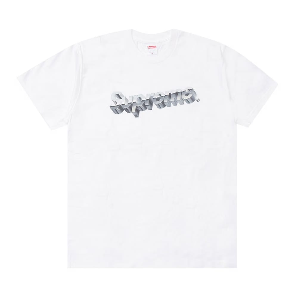 Supreme Chrome Logo T-Shirt White