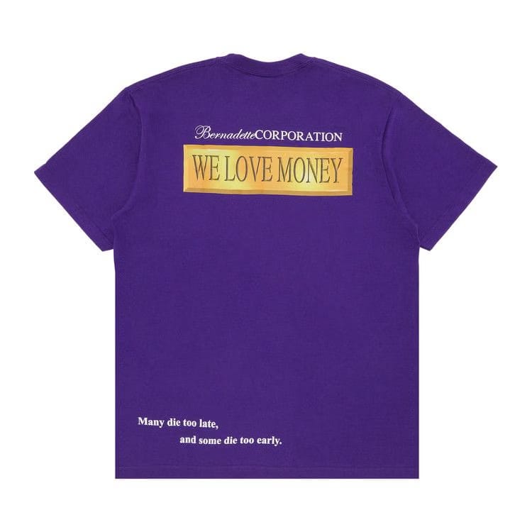 Supreme x Bernadette Corporation Money T-Shirt Purple