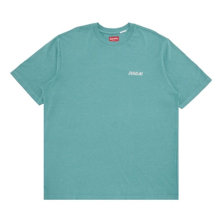 Supreme Washed Script Shorts-Sleeve Top Sage