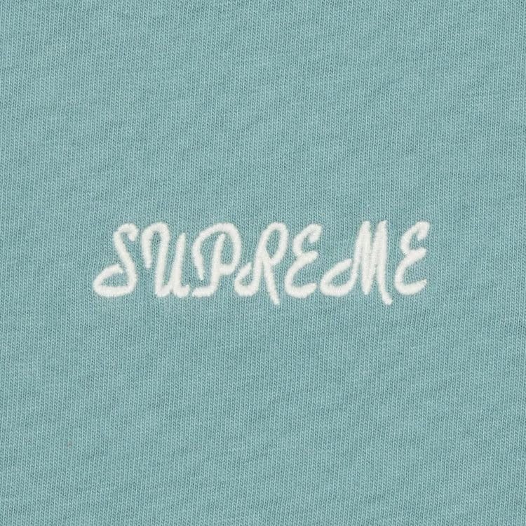 Supreme Washed Script Shorts-Sleeve Top Sage