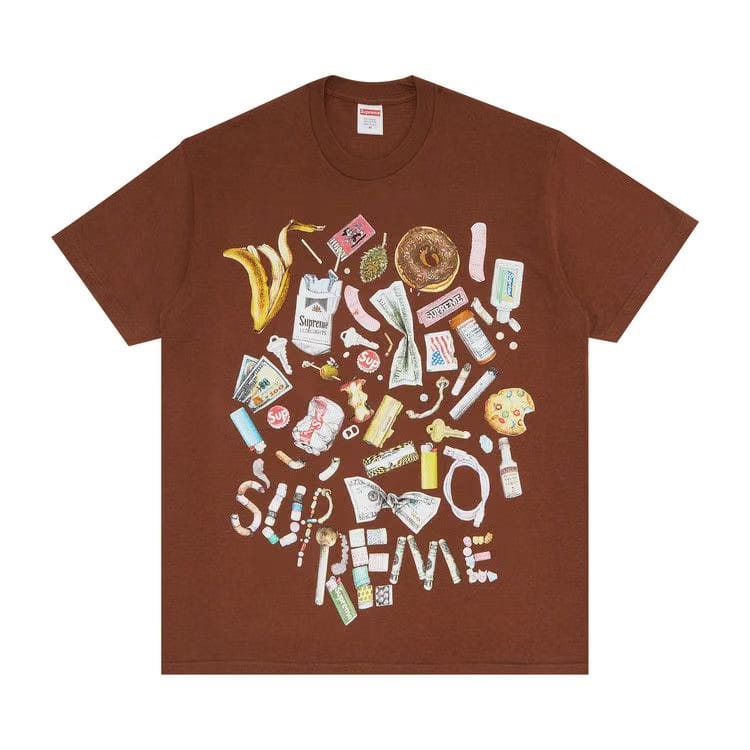 Supreme Trash T-Shirt Brown