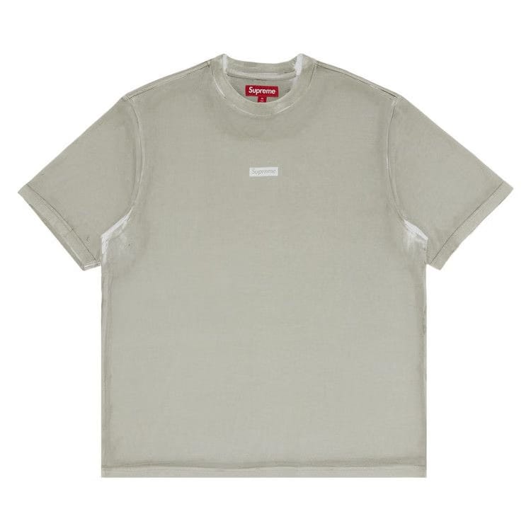 Supreme Overprint Small Box Shorts-Sleeve Top Grey