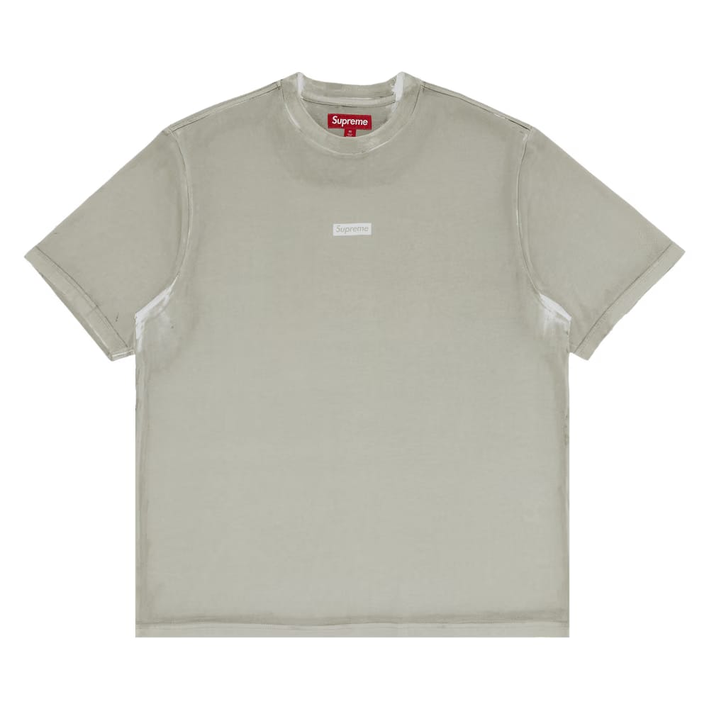 Supreme Overprint Small Box Shorts-Sleeve Top Grey