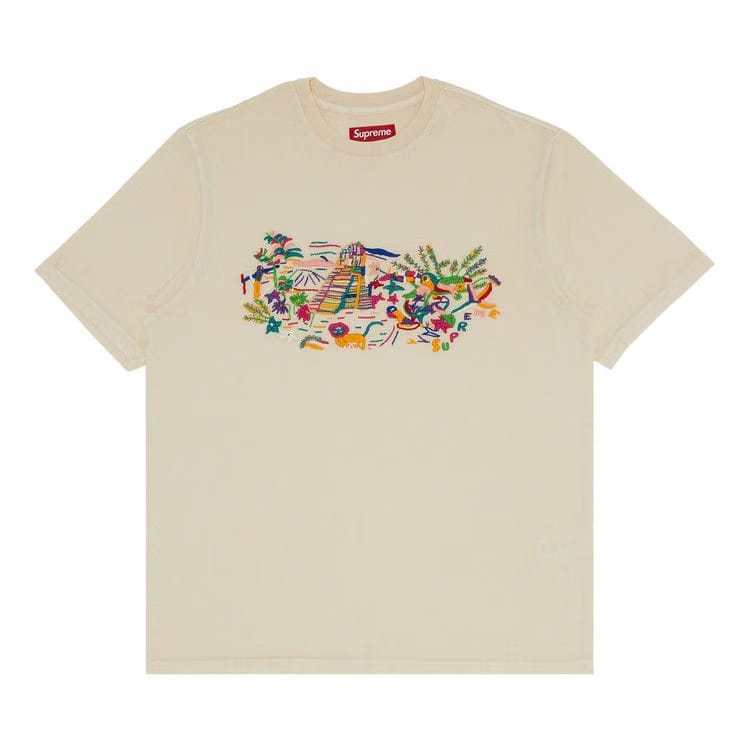 Supreme Machu Picchu Shorts-Sleeve Top Natural