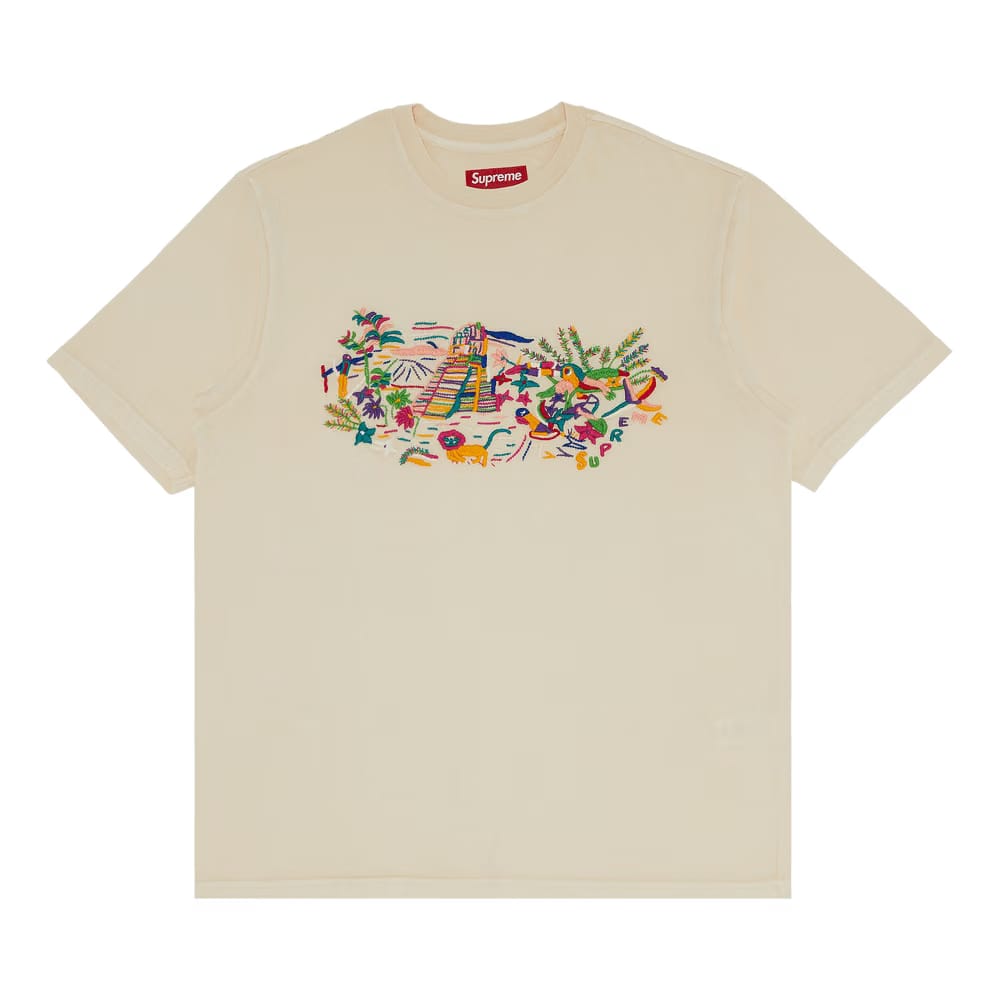 Supreme Machu Picchu Shorts-Sleeve Top Natural