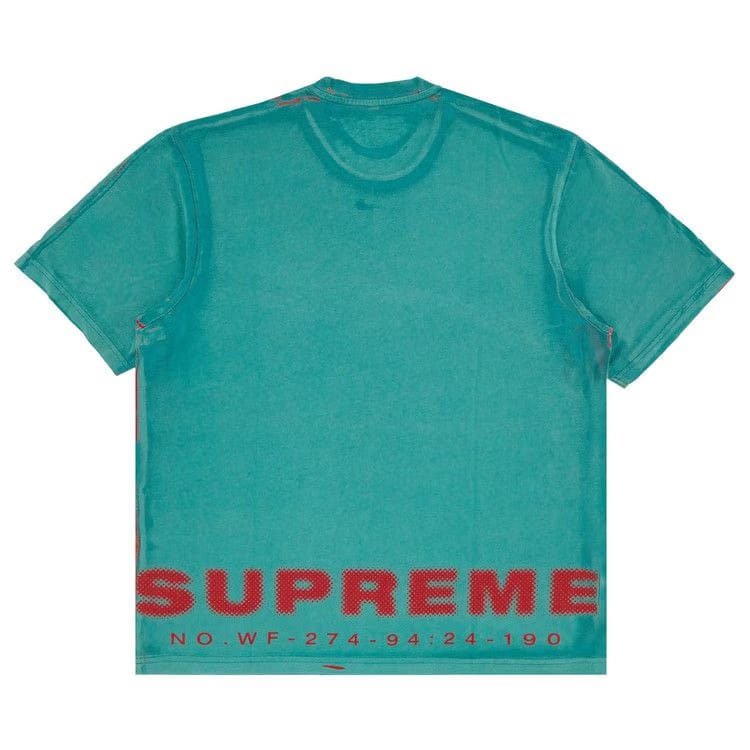Supreme Discharge Shorts-Sleeve Top Teal