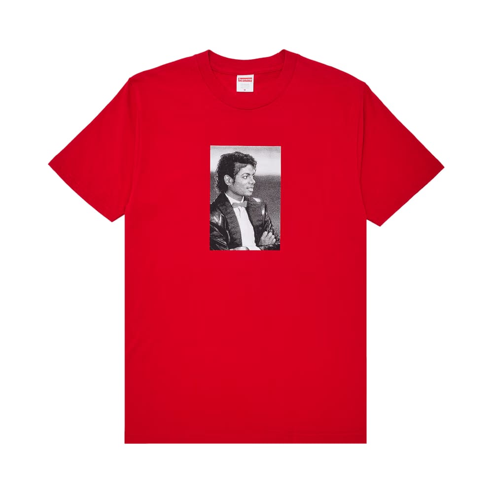 Supreme Michael Jackson Portrait T-Shirt Red