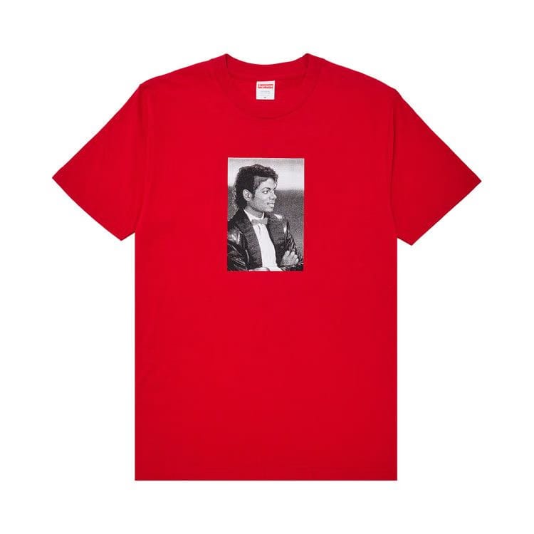 Supreme Michael Jackson Portrait T-Shirt Red