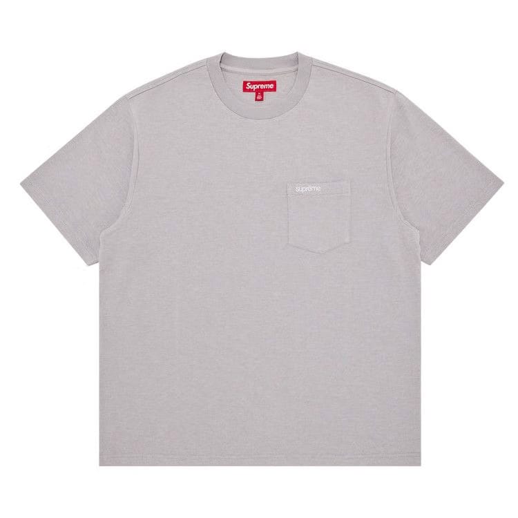 Supreme Shorts-Sleeve Pocket T-Shirt Grey