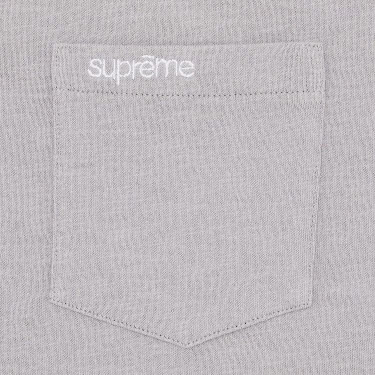 Supreme Shorts-Sleeve Pocket T-Shirt Grey