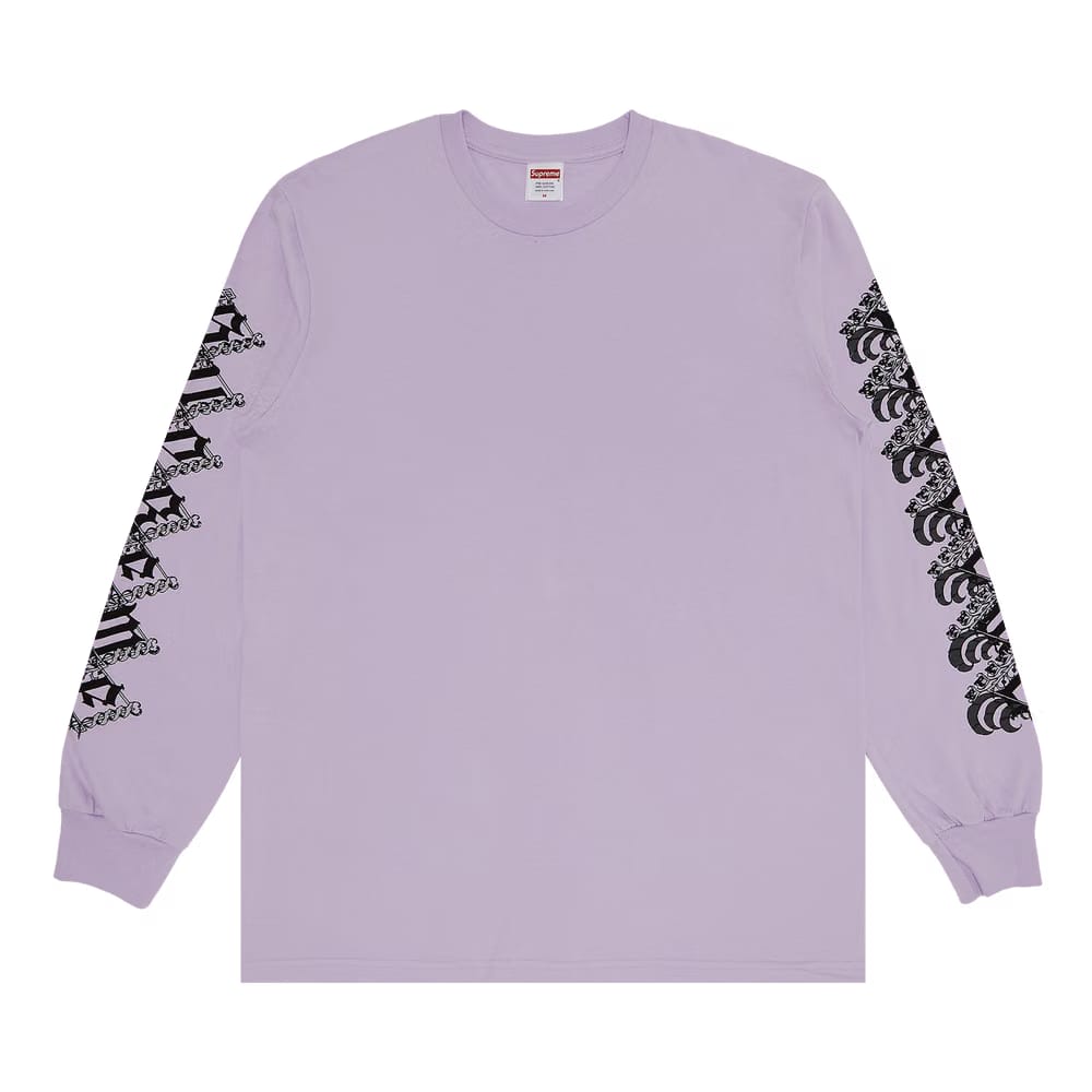 Supreme Strawberries Long-Sleeve T-Shirt Light Purple