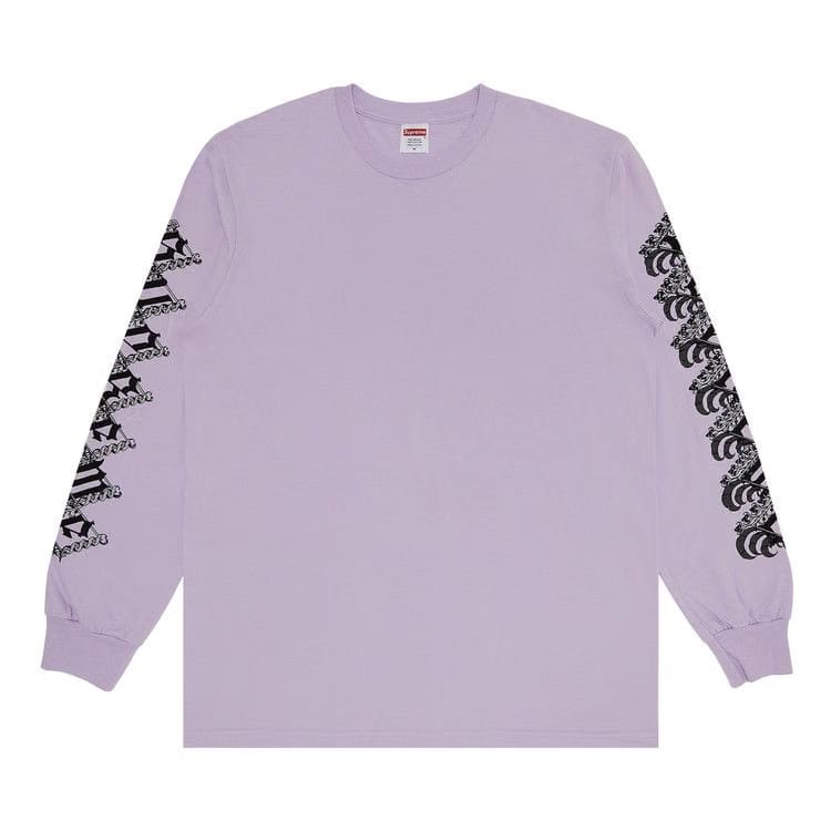 Supreme Strawberries Long-Sleeve T-Shirt Light Purple