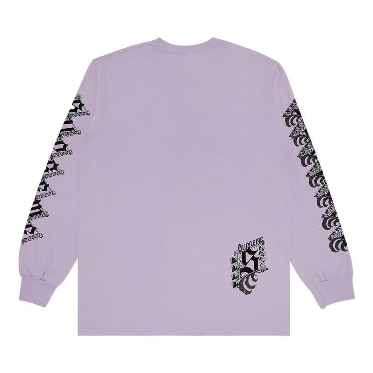 Supreme Strawberries Long-Sleeve T-Shirt Light Purple