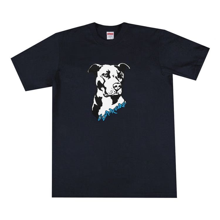 Supreme Pitbull T-Shirt Navy