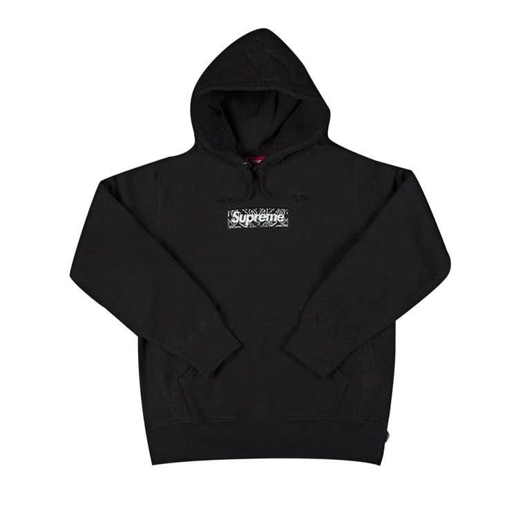 Supreme Bandana Box Logo Hoodie Black