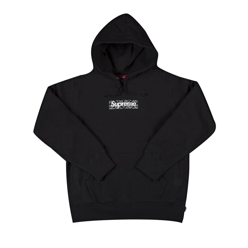 Supreme Bandana Box Logo Hoodie Black