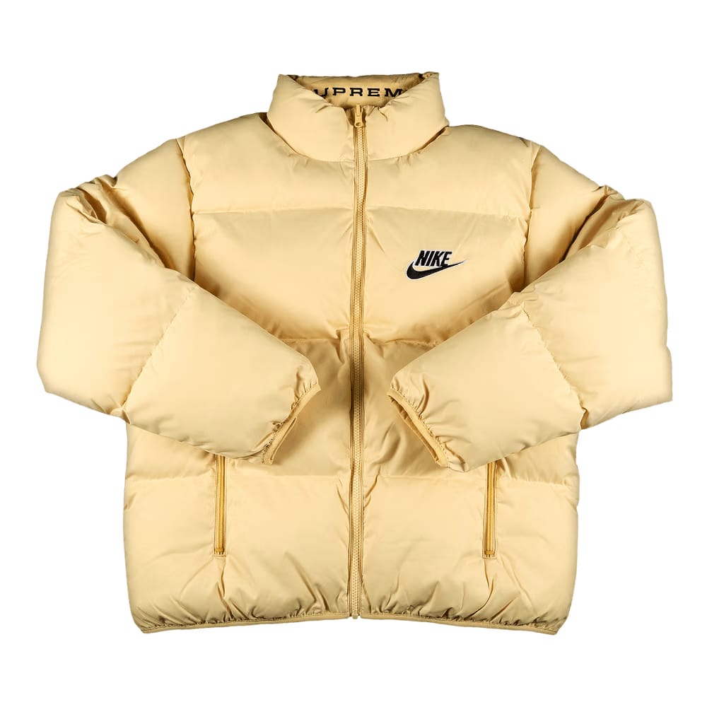 Supreme x Nike Reversible Puffy Jacket Pale Yellow