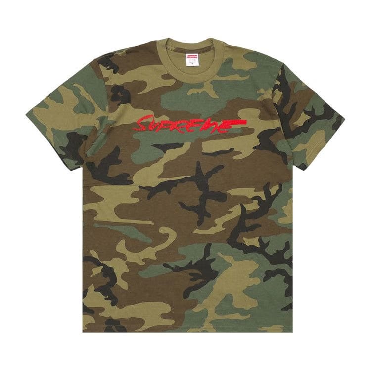 Supreme Futura Logo T-Shirt Woodland Camo