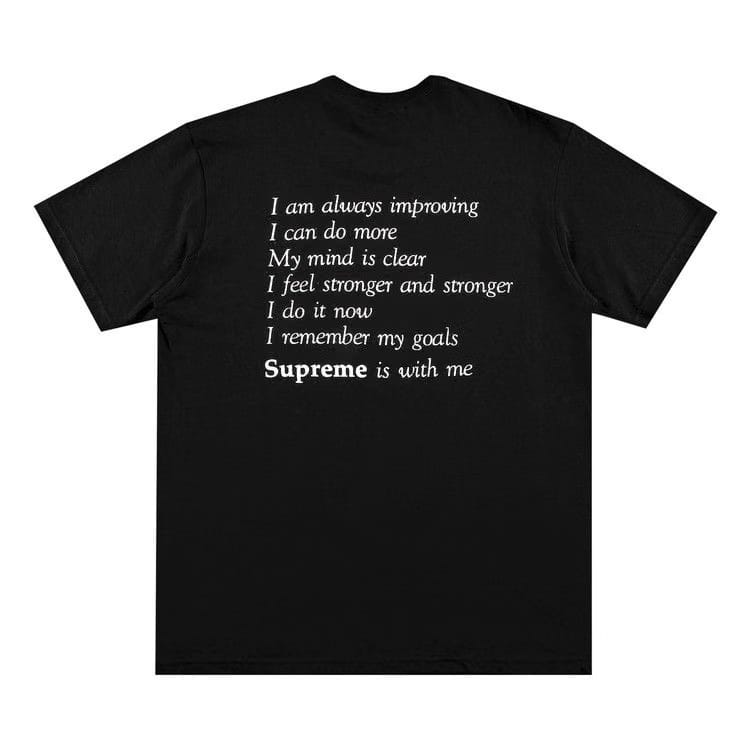 Supreme Stay Positive T-Shirt Black