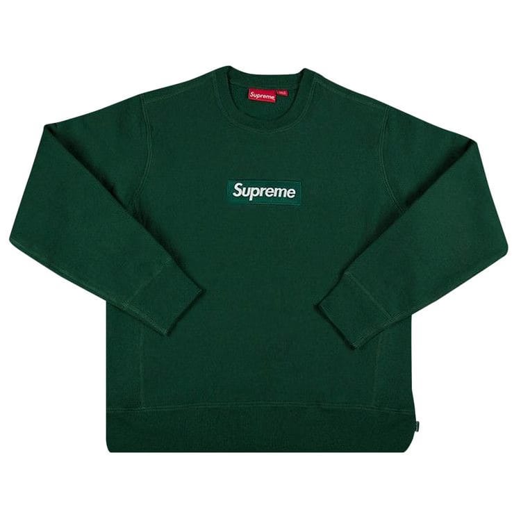 Supreme Box Logo Crewneck Dark Green